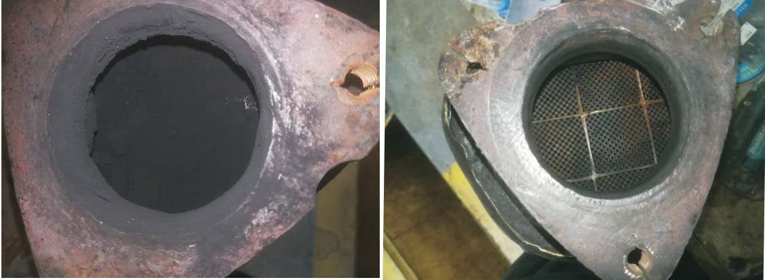 Poređenje čistog i prljavog DPF filtera